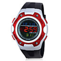 Unisex Multi-Functional PU Digital Automatic Wrist Watch