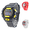 Unisex Multi-Functional Rubber Digital Automatic Wrist Watch (Assorted Colors)