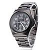 Unisex Pentagram Steel Analog Quartz Wrist Watch (Black)
