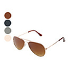 Unisex Pilot Style Resin Lens Sunglasses (Assorted Colors)