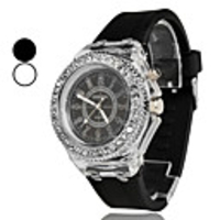 Unisex Plastic Analog Quartz Wrist Watch (Assorted Colors)