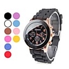 Unisex Plastic Analog Quartz Wrist Watch (Assorted Colors)