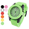 Unisex Plastic Analog Quartz Wrist Watch (Assorted Colors)
