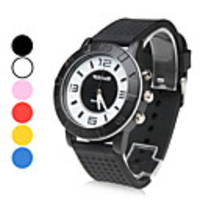 Unisex Plastic Analog Quartz Wrist Watch (Assorted Colors)