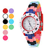Unisex Plastic Analog Quartz Wrist Watch (Multi-Colored)