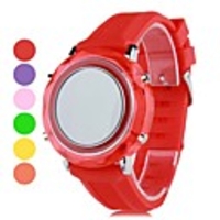 Unisex Plastic Digital LED Wrist Watch (Assorted Colors)