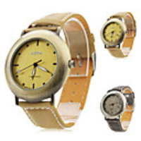 Unisex PU Analog Quartz Wrist Watch 0020E (Assorted Colors)