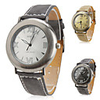 Unisex PU Analog Quartz Wrist Watch 0687O (Assorted Colors)