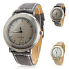 Unisex PU Analog Quartz Wrist Watch 0687P (Assorted Colors)