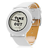 Unisex PU Analog Quartz Wrist Watch 0688 (White)