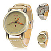 Unisex PU Analog Quartz Wrist Watch (Assorted Colors)