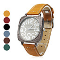 Unisex PU Analog Quartz Wrist Watch (Assorted Colors)
