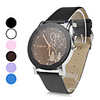 Unisex PU Analog Quartz Wrist Watch (Assorted Colors)