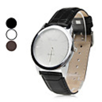 Unisex PU Analog Quartz Wrist Watch (Assorted Colors)