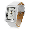 Unisex PU Analog Quartz Wrist Watch gz1037 (White)