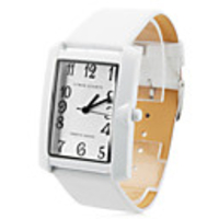 Unisex PU Analog Quartz Wrist Watch gz1226 (White)