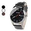 Unisex PU Analog Quartz Wrist Watch with Calendar (Assorted Colors)