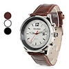 Unisex PU Analog Quartz Wrist Watch with Calendar (Assorted Colors)