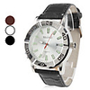 Unisex PU Analog Quartz Wrist Watch with Calendar (Assorted Colors)