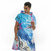 Unisex Quick Drying Cape Hooded Bath Robe Microfiber Swimming Diving Wearable Beach Bath Towel -Dreamy Ocean miniinthebox