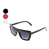 Unisex Rectangle Resin Lens Glasses (Assorted Colors)