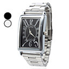 Unisex Roman Number Design Steel Analog Quartz Wrist Watch (Assorted Colors)