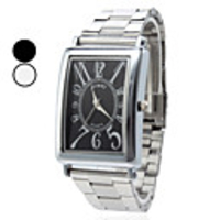 Unisex Roman Number Design Steel Analog Quartz Wrist Watch (Assorted Colors)