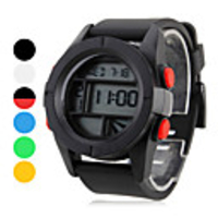 Unisex Rubber Analog Quartz Wrist Watch (Assorted Colors)