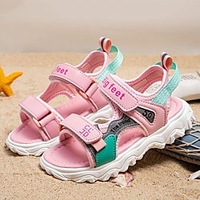 Unisex Sandals Comfort Flower Girl Shoes Princess Shoes PU Big Kids(7years ) Daily Home Running Shoes Walking Shoes Pink Green Spring Summer miniinthebox