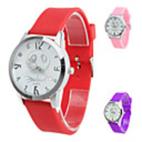 Unisex Silicone Style Analog Quartz Wrist Watch (Assorted Colors)