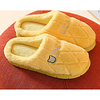 Unisex Slippers Flip-Flops Flat Heel Round Toe Casual Home Walking Shoes Faux Fur Solid Colored Purple Yellow Pink