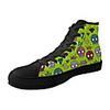 Unisex Sneakers Flat Heel Round Toe Casual Basic Daily Canvas Walking Shoes Black Yellow Blue