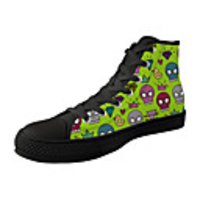 Unisex Sneakers Flat Heel Round Toe Casual Basic Daily Canvas Walking Shoes Black Yellow Blue