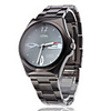 Unisex Special Design Steel Analog Quartz Wrist Watch (Black)
