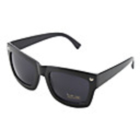 Unisex Square Rivet Black Frame Sunglasses