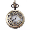 Unisex Steel Analog Quartz Pocket Watch (Bronze)