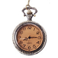 Unisex Steel Analog Quartz Pocket Watch (Bronze)