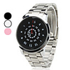 Unisex Steel Analog Quartz Wrist Watch (Assorted Colors)