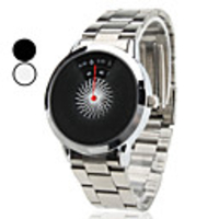 Unisex Steel Analog Quartz Wrist Watch (Silver)