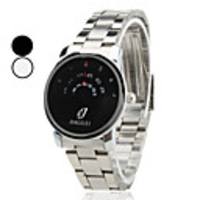 Unisex Steel Analog Quartz Wrist Watch (Silver)