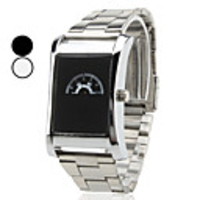 Unisex Steel Analog Quartz Wrist Watch (Silver)