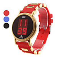 Unisex Touch Screen Rubber Digital LED Wrist Fashion Watch (Assorted Colors)