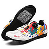 Unisex Trainers Athletic Shoes Flat Heel Pointed Toe British Outdoor Cycling Shoes Faux Leather Geometric White Black / Booties / Ankle Boots