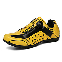 Unisex Trainers Athletic Shoes Outdoor Cycling Shoes Leather Non-slipping Yellow Red Blue Spring Fall