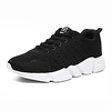 Unisex Trainers Athletic Shoes Sporty Casual Athletic Daily Running Shoes Walking Shoes Mesh Breathable Black / Gold Black and White Black Spring Summer