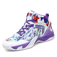 Unisex Trainers Athletic Shoes Sporty Casual Athletic Outdoor Running Shoes Walking Shoes PU Breathable Non-slipping Wear Proof Black / Red White / Purple Blue Color Block Spring Fall