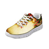 Unisex Trainers Athletic Shoes Wedge Heel Round Toe Casual Basic Daily Mesh Walking Shoes Yellow Blue Brown