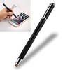 Universal 2-in-1 multi-function round thin tip capacitive touch screen stylus for iPhone iPad Samsung and other capacitive touch screen smartphones or tablets