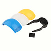 Universal 3 Colors Pop-Up Flash Diffuser Cover for Camera
