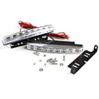 Universal 8-LED Daytime Running Fog Lights for Car (White light,  Pair)